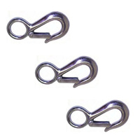 3 PACK BRIDCO CARGO HOOK - STAINLESS STEEL - 100MM OR 125MM (A-2403 - A2404)