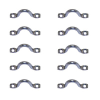 10 PACK BRIDCO SADDLE (SUITS SCREWS) - STAINLESS STEEL - (5MM - 8MM) (A-2622) 