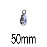 BRIDCO BLOCK SWIVEL HEAD METAL SHEAVE - STAINLESS STEEL 50MM PULLEY (A-2773S)