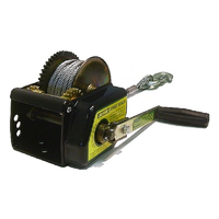 JARRETT BRAKE WINCH 10:1 - 7.5M X 6MM CABLE & SNAP HOOK (WB-F18260) BOATING