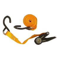 ANSCO 2PK RATCHET STRAPDOWN 25MM X 4.5M - CAMPING TIE DOWN STRAP (SD-701-2)