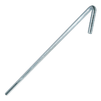 ANSCO TENT PEG GALVANISED STEEL - 4MM x 175MM - 10 PACK - (TPS-04175-HS10)