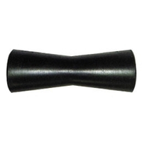 ANSCO CONCAVE / BOW BOAT ROLLER 8" RUBBER - BLACK - (BR-CC20-200)