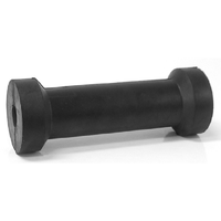 ANSCO COTTON REEL BOAT ROLLER 8" - RUBBER - BLACK - (BR-CR20-200)