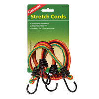 COGHLANS 20 INCH STRETCH CORDS - PACK OF 2 - DURABLE OUTER WRAP (COG 512)
