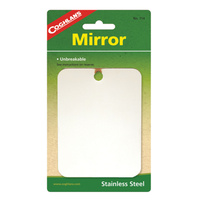 COGHLANS STAINLESS STEEL MIRROR - UNBREAKABLE GREAT FOR CAMPING (COG 714)