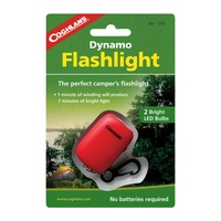 COGHLANS DYNAMO FLASHLIGHT - NO BATTERIES NEEDED (COG 1202)