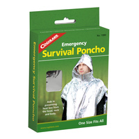 COGHLANS EMERGENCY SURVIVAL PONCHO - HELPS REDUCE HEAT LOSS (COG 1390)