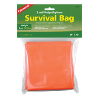 COGHLANS SURVIVAL BAG - MADE FROM 3-MIL POLYETHYLENE (COG 8765)