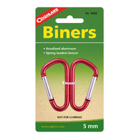 COGHLANS MINI BINERS 5MM - PACK OF 2 - SPRING LOADED CLOSURE (COG 9660)