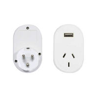 OSA BRANDS SOUTH AFRICA AND INDIA TRAVEL ADAPTOR WITH USB (OSA TASA002)