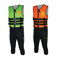 INTENSITY SKI RACE SUIT - MENS - SIZES S - 4XL - GREEN / ORANGE (IA8300)