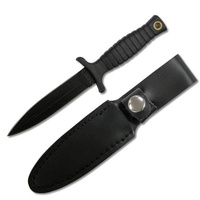 FURY TACTICAL BOOT KNIFE - 177MM - INCLUDED LEATHER SHEATH (75541)