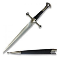 FURY ANTIQUE DAGGER PEWTER - 300MM - COLLECTORS & DISPLAY ITEM ONLY (75556)