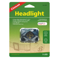 COGHLANS 5 LED HEADLIGHT - ADJUSTABLE HEAD STRAP (COG 0574)