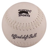 BUFFALO SPORTS LEATHER MATCH SOFTBALL - 12 INCH - FULL SIZE SOFTBALL (BASE035)