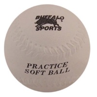 BUFFALO SPORTS RUBBER SOFTBALL - 12 INCH - FULLY MOULDED RUBBER (BASE043)