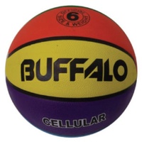 BUFFALO SPORTS RAINBOW CELLULAR RUBBER BASKETBALL - SIZE 7 (BASK089)