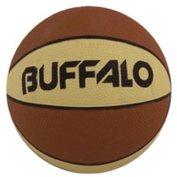 BUFFALO SPORTS HEAVY DUTY RUBBER MINI BASKETBALL - MULTIPLE COLOURS (BASK074)