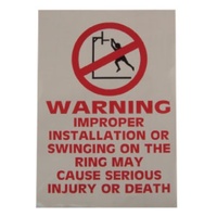 BUFFALO SPORTS DO NOT HANG BASKETBALL RING STICKER (BASK038)