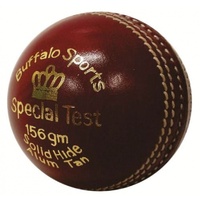 BUFFALO SPORTS SPECIAL TEST CRICKET BALL - 156G - RED / WHITE / PINK COLOURS