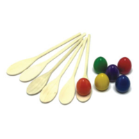 BUFFALO SPORTS EGG AND SPOON SET - 6 SPOONS & 6 EGGS (FUN141)