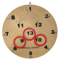 BUFFALO SPORTS HOOKEY SET - OFFICIAL HOOKEY BOARD - INCLUDES 6 RINGS (FUN098)