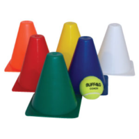 BUFFALO SPORTS PLASTIC WITCHES HATS - 6 INCH / 15CM - SET OF 10