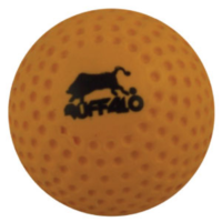 BUFFALO SPORTS DIMPLE HOCKEY BALL - WHITE / YELLOW / ORANGE