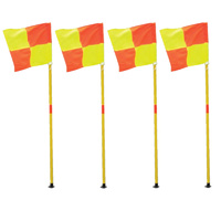 BUFFALO SPORTS CORNER FLAG TWO PIECE - PACK OF 4 - SOCCER CORNER FLAGS (SOC075)