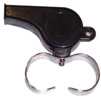 BUFFALO SPORTS PLASTIC WHISTLE WITH METAL FINGER GRIP B577 (WHI024)