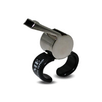 ACME THUNDERER METAL FINGERGRIP WHISTLE 477/58.5 - CUSHIONED FINGERGRIP (WHI012)