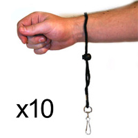BUFFALO SPORTS WRIST LANYARD - PACK OF 10 (WHI021x10)