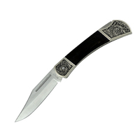 Fury Ebony Wood Florentine Knife Razor Edge 114mm Closed Length (32229)