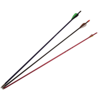 BUFFALO SPORTS ARROWS - WOODEN / ALUMINIUM / FIBREGLASS - PACK OF 3 - BOW ARROW