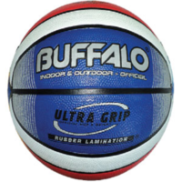 BUFFALO SPORTS HYPER-LITE CELLULAR R/W/B BASKETBALL - SIZE 6 OR SIZE 7