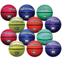 BUFFALO SPORTS SET 1 & 2 PREMIUM RUBBER BASKETBALLS - 12 BALLS (CORVALSET4)