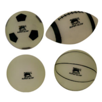 BUFFALO SPORTS GLOW IN THE DARK BALLS - 150MM - MULTIPLE TYPES OF BALL (PLAY043)