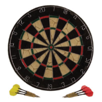 BUFFALO SPORTS BRISTLE DART BOARD INCLUDES 6 DARTS (FUN096)