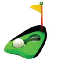 BUFFALO SPORTS RUBBER FOAM GOLF HOLE - PRACTICE YOUR SKILLS (GOLF048)