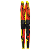 TEST PILOT JNR KIDS COMBO WATER SKIS - ADJUSTABLE BINDINGS - 58" LENGTH