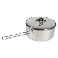 TATONKA SHERPA POT - 1 LITRE CAPACITY - STAINLESS STEEL (TAT 4112)