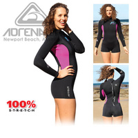 ADRENALIN WAHINE LONG ARM SPRINGSUIT LADIES WETSUIT - SHORT BOY LEG