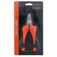 Scream Nail Clipper for Cats & Dogs Loud Orange Small