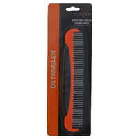 Scream Rotating Teeth Detangler Comb for Dogs Loud Orange Large