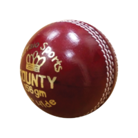 BUFFALO SPORTS COUNTY CRICKET BALL - RED - 156GM - 2 PIECE LEATHER (CRICK392)