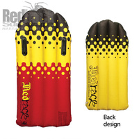 REDBACK BLITZ INFLATABLE SURFMAT BODYBOARD - COTTON FABRIC TOP - TWIN HANDLES