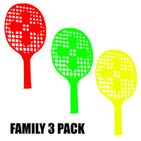 BUFFALO SPORTS TOTEM TENNIS BAT FAMILY 3 PACK - FUN FOR THE KIDS (BAT004x3)