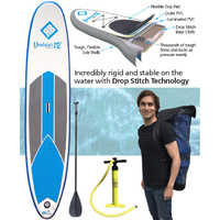 REDBACK VENTURER ADULT 12 FOOT INFLATABLE STAND UP PADDLE BOARD + ACCESSORIES