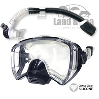 NEW LAND & SEA HI-VIS EXECUTIVE MASK & SNORKEL SET - ULTRA WIDE VIEW